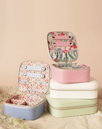 Sophia Lane Blue Floral Jewellery Box