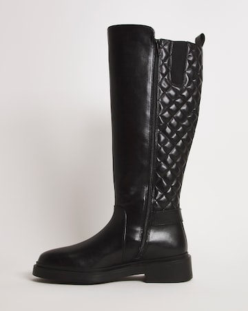 Quilted High Leg Boot EEE Fit Standard Calf
