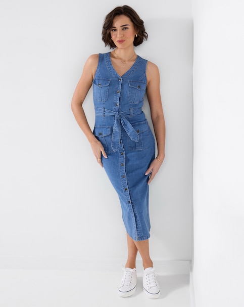Joe Browns Dreamer Stretch Denim Dress