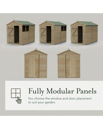 4LIFE Apex Shed 6x8 - Double Door - 2 Window (Home Delivery)