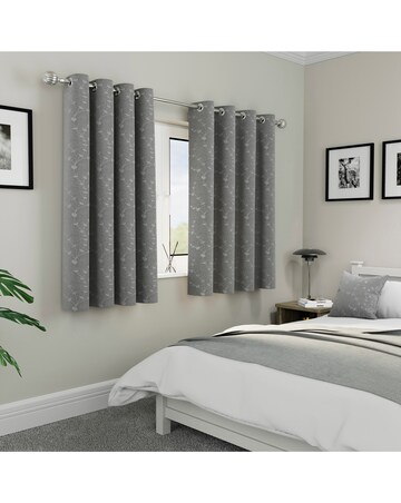 Tivoli Thermal Blackout Embroidered Eyelet Curtains