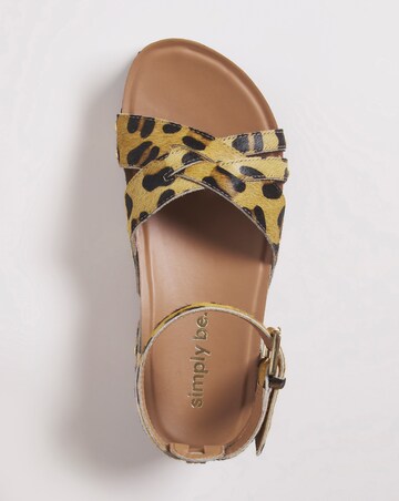 Charley Flatform Crisscross Sandals - Extra Wide Fit (EEE)