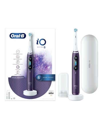 Oral-B iO8 Violet Electric Toothbrush with Travel Case