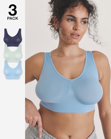 Pretty Secrets (3 Pack) Comfort Tops Blue Multi