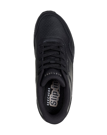 Skechers Black Uno Banksia Slip In Luxe Trainers - Wide Fit (E)