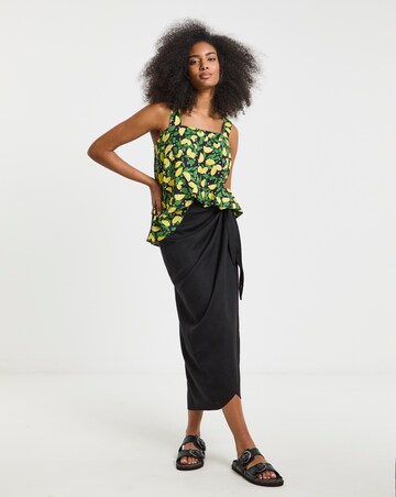 Simply Be Lemon Print Square Neck Cami