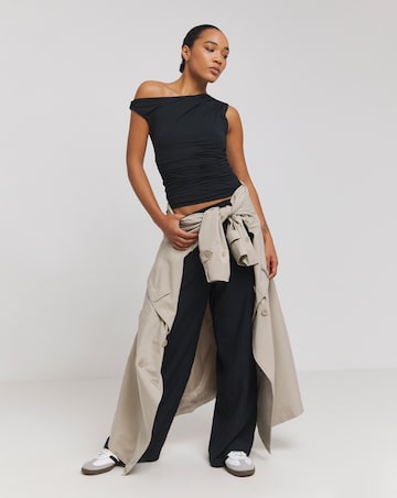 TALA 365 Asymmetric Ruched Side Top