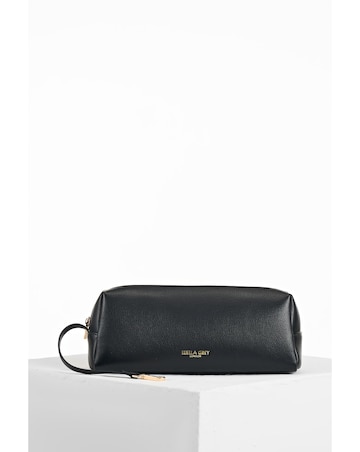 Luella Grey Paige Black Whipstitch Tote