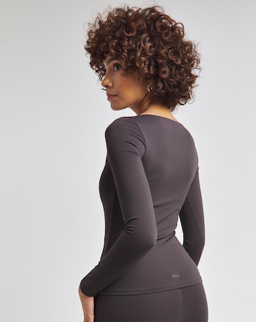 TALA Dayflex Scoop Neck Long Sleeve Top