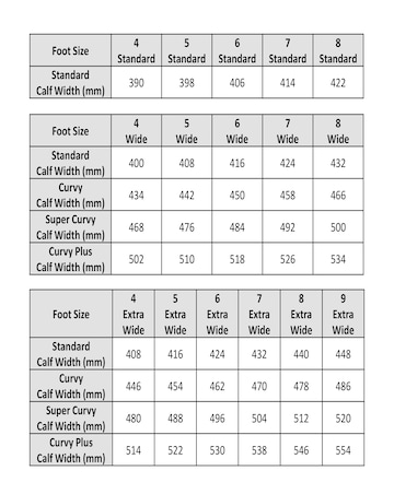 Zaida Western Cowboy Knee High Boots - Wide Fit (E) & Super Curvy Calf