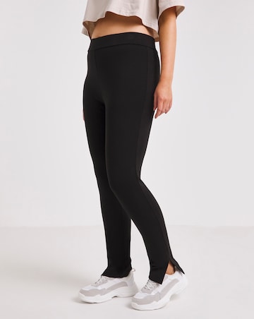 Black Ponte Side Split Shaper Legging
