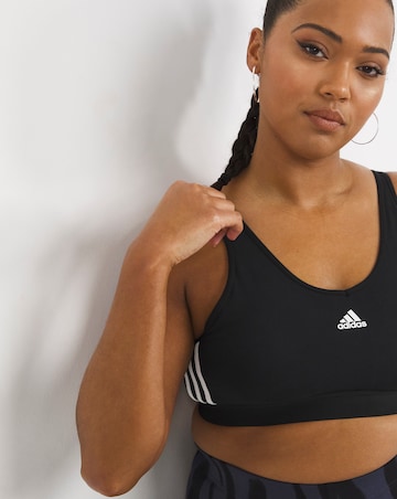 adidas 3 Stripe Crop Top