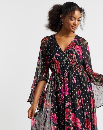 Joanna Hope Lurex Floral Maxi Dress