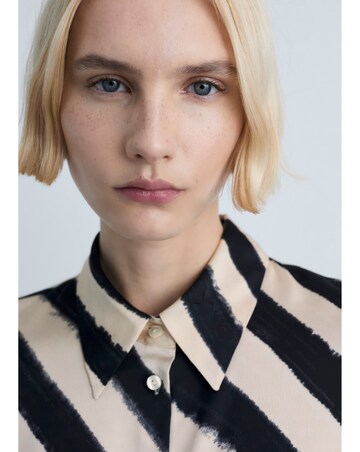 Mango Ideale Satin Print Shirt