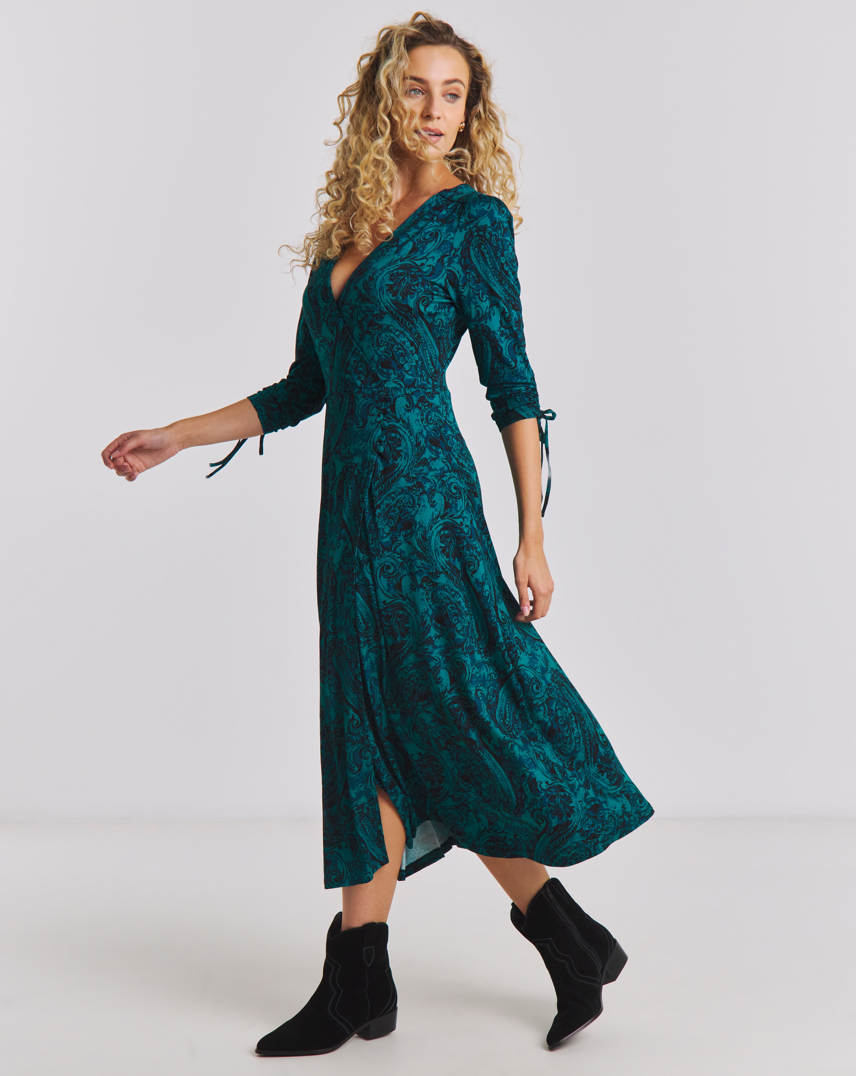 Joe Browns Autumn Blooms Jersey Midi Dress