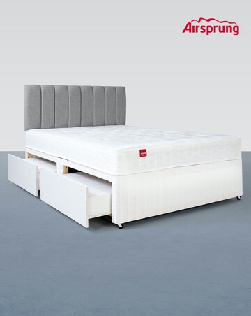 Airsprung Sacramento Deep Quilt Divan Set with 4 Drawers