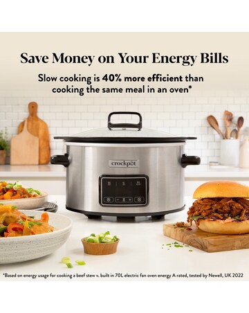 Crockpot CSC112 6.5L Digital Sizzle & Stew Slow Cooker with Induction