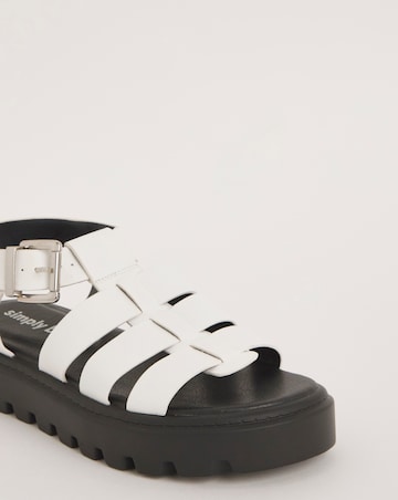 Courtney Chunky Fisherman Sandals Extra EEE Wide Fit Simply Comfort