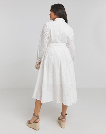 Joe Browns Hannah Cotton Broderie Midaxi Dress