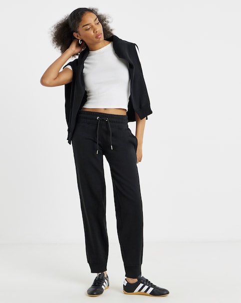 Simply Be Black Cuffed Joggers