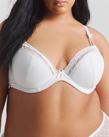 Pretty Secrets 2 Pack Rachel Everyday Padded Plunge Bras B-F -Black/White