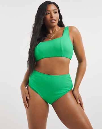 Mix and Match Crinkle High Waist Bikini Bottoms