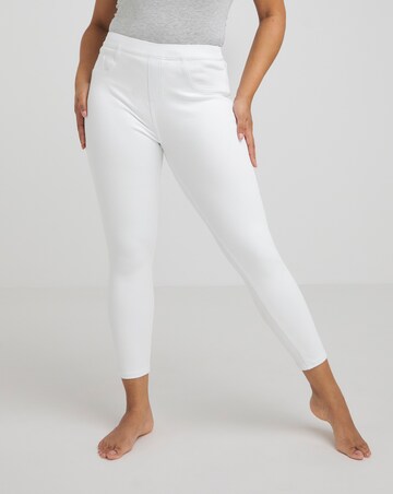 Spanx Medium Control Jean-ish Ankle Leggings White
