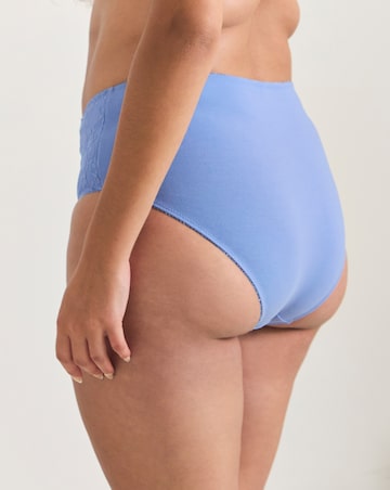 Pretty Secrets (2 Pack) New Sarah Cotton Full Fit Knickers Blue/Cream