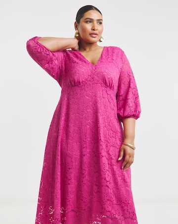 Joanna Hope Midi Lace Dress