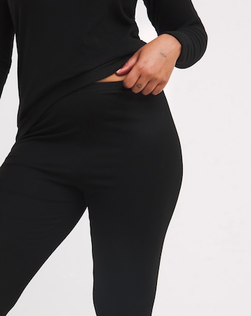 Pretty Secrets Thermal Brushed Fleece Legging - Black