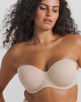 Fantasie Aura Moulded Strapless Wired Bra Natural Beige