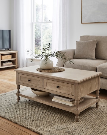 Julipa Imogen Ready Assembled Wooden Coffee Table