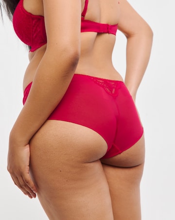 Figleaves Juliette Lace Short - Red