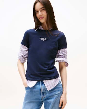 Tommy Jeans Slim Logo Script T-Shirt