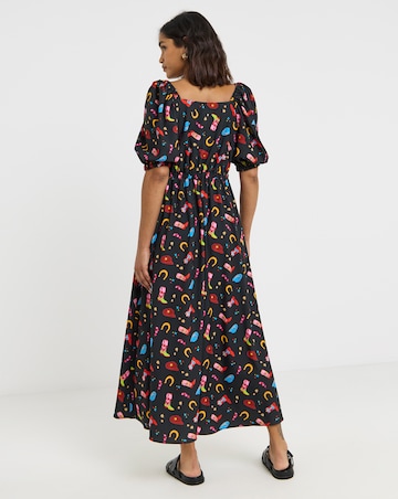 Twisted Wunder Western Midaxi Dress