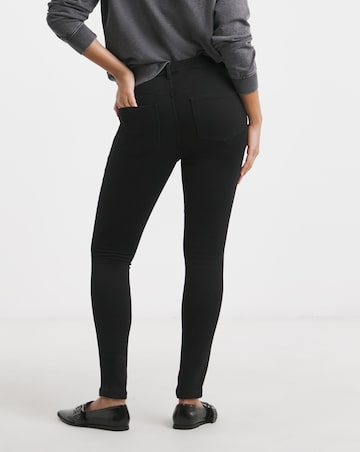 Black Cosy Finish Skinny Jeans