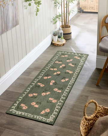 My Mat Nylon Indoor Pattern My Home in Bloom Runner