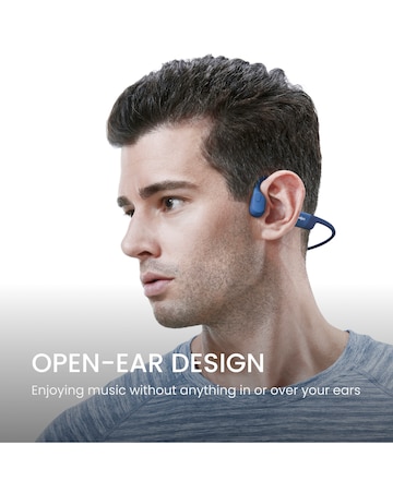 Shokz OpenRun Type-C Open Ear Headphones Blue