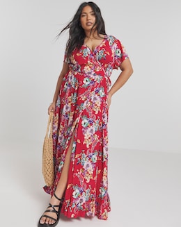 Joe Browns Joyful Floral Wrap Maxi Dress