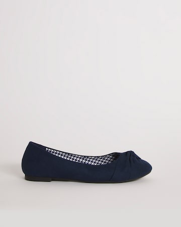 Nova Twist Front Ballerina Shoes Wide Fit