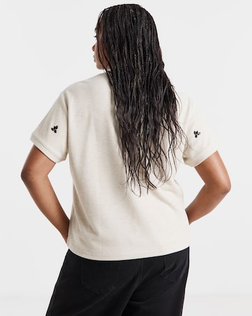 Oatmeal Cut & Sew Diamante Top