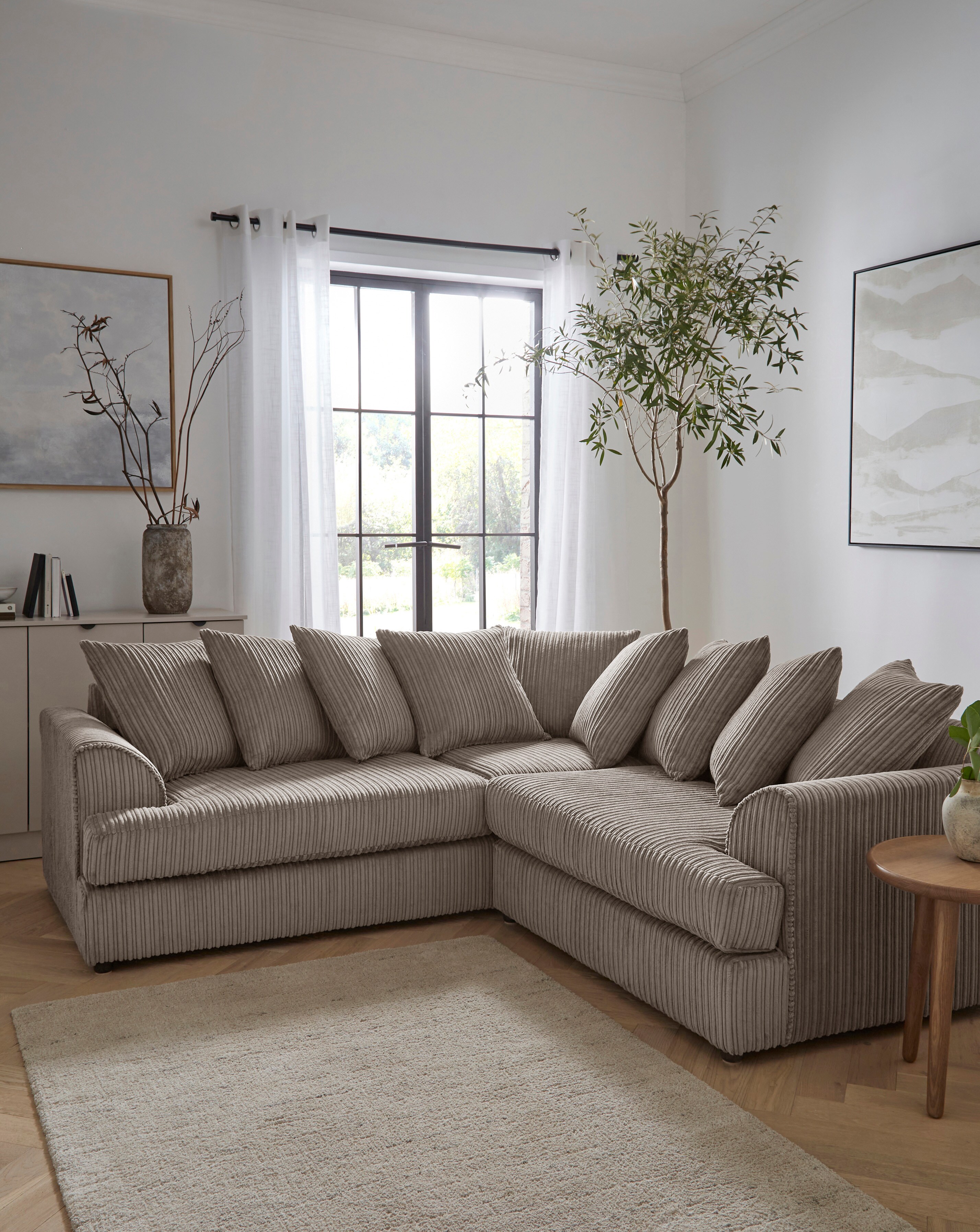 Ferguson Jumbo Cord Corner Sofa