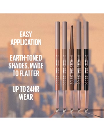 Maybelline Sculpting Stix Eyeliner 2-in-1 Dual Ended, Shade: Black Blur