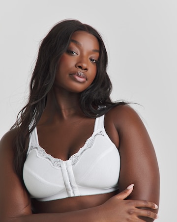 Pretty Secrets (2 Pack) Back Support Bras (B-DD) White/Black