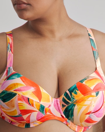 Elomi Sancho Beach Plunge Bikini Top Mango