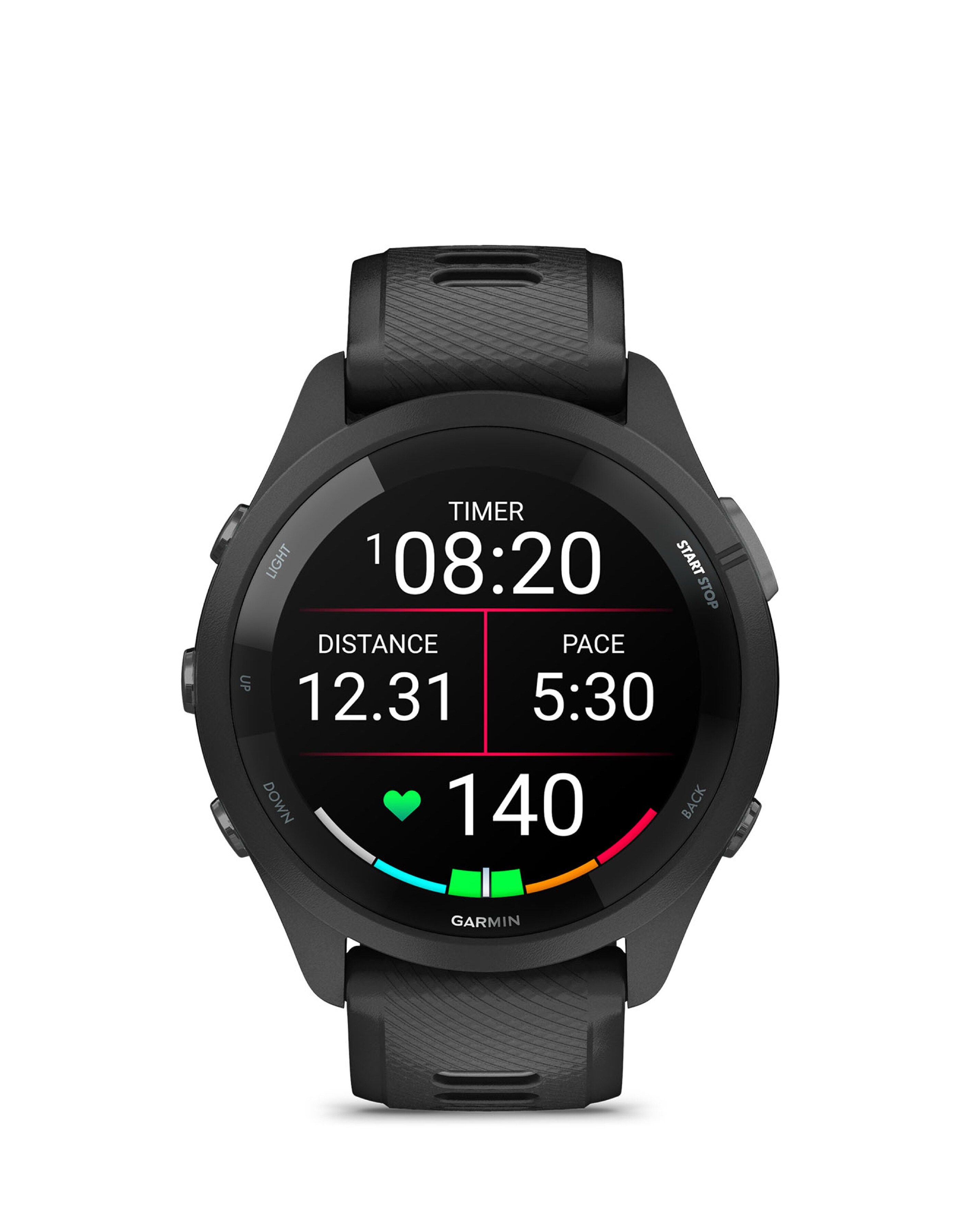 Garmin Forerunner 265 Music Smart Watch - Black/Slate Grey | Simply Be