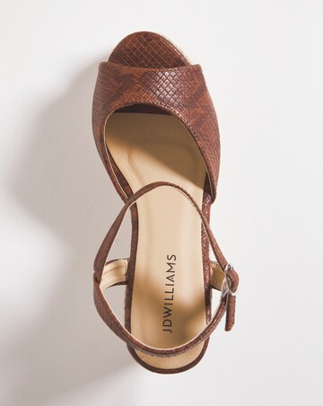 Peep Toe Espadrille E Fit