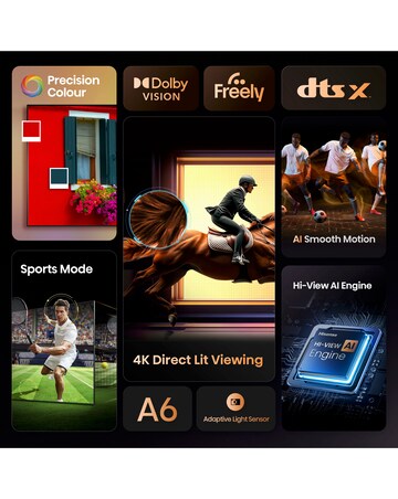 Hisense 55A6QTUK 55in 4K Ultra HD HDR LED Smart TV