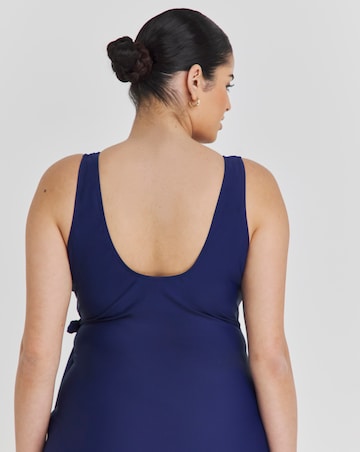 Leaf Mix And Match Wrap Over Tankini Top