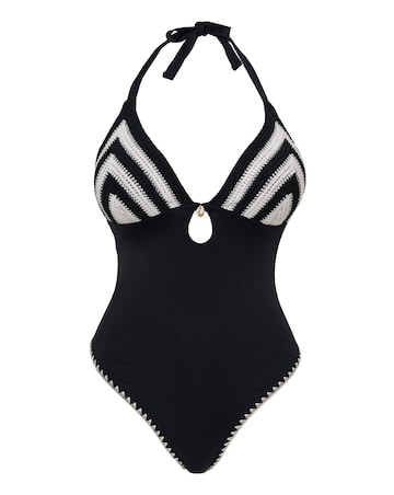 Figleaves Crochet Detail Swimsuit